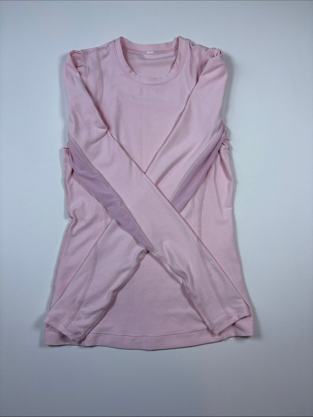 lululemon athletica Light Pink Long Sleeve Crew Top - Picture 1 of 6